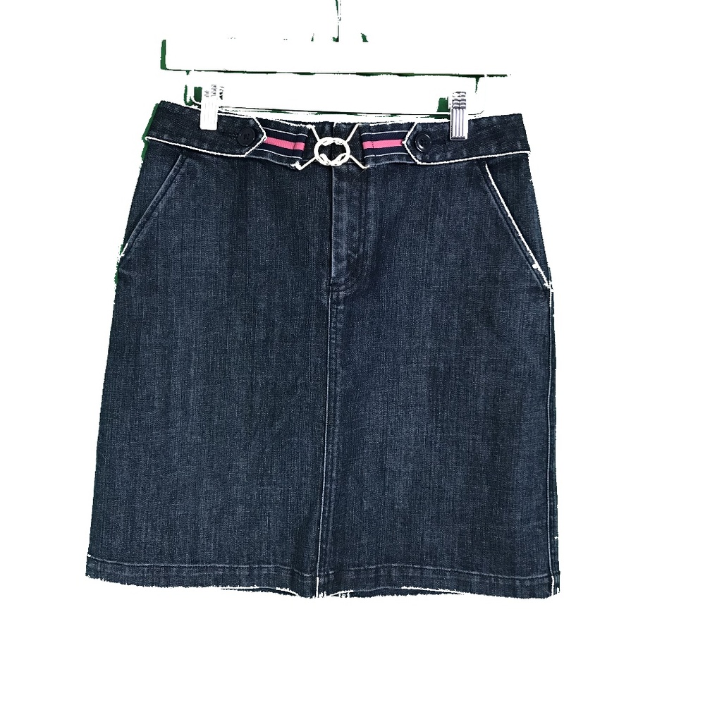 💣 Talbots jean 8 Women's Mini Skirt